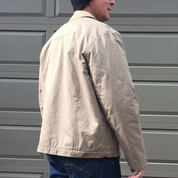 Tan London Fog men's jacket size M - Picture 6 of 9